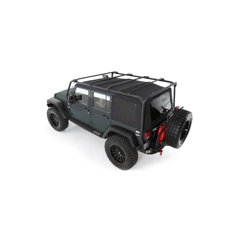 Dachträger Smittybilt Roof Rack Overhead schwarz Wrangler JK Unlimited 07-18