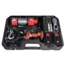 delta battery wire rope winch pull 350kg 18v 15m rope length