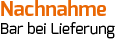 Nachnahme - Bar bei Lieferung Nachnahme